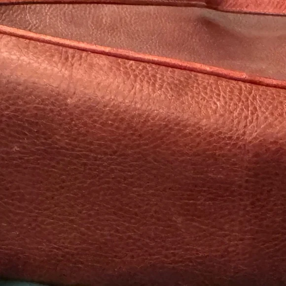 Gigliodoro Florence Italian Leather Crossbody Vintage Brown Patina Bag - Picture 6 of 7